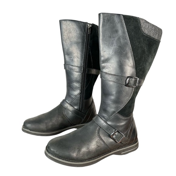 L.L.BEAN Tall Leather & Suede Riding Boots - Picture 4 of 10